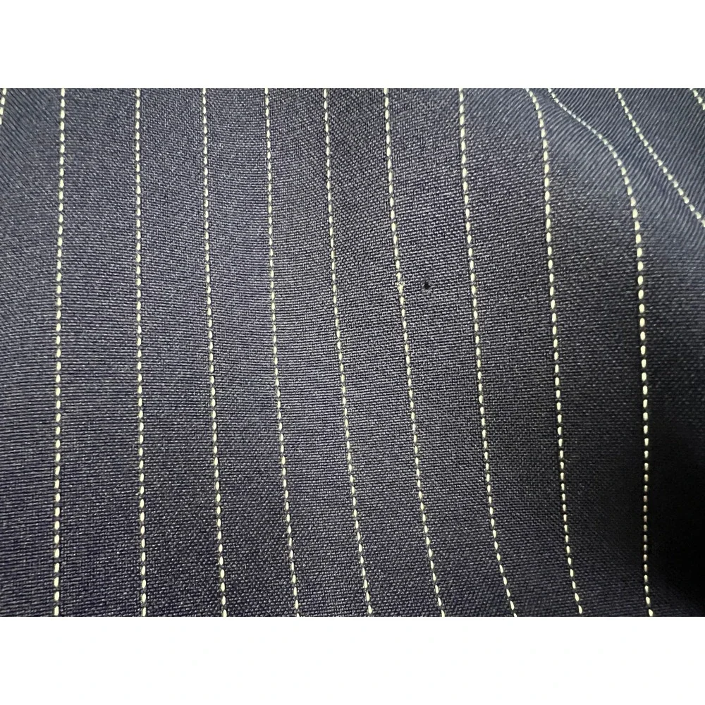 Style Setter Fashions Skirt Suit Womens XL Navy Pinstripe Pearl Button Vintage